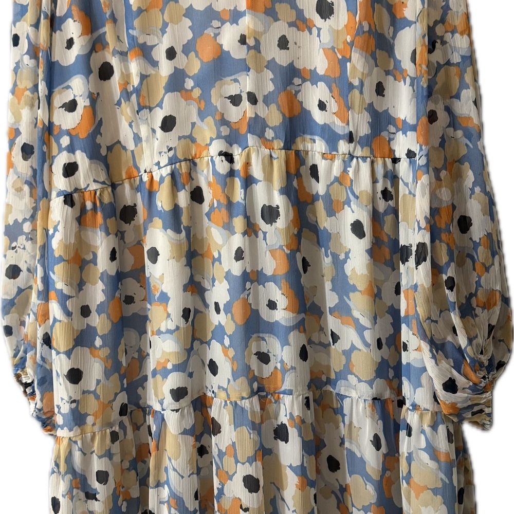 Floral Print Long Sleeve Dress